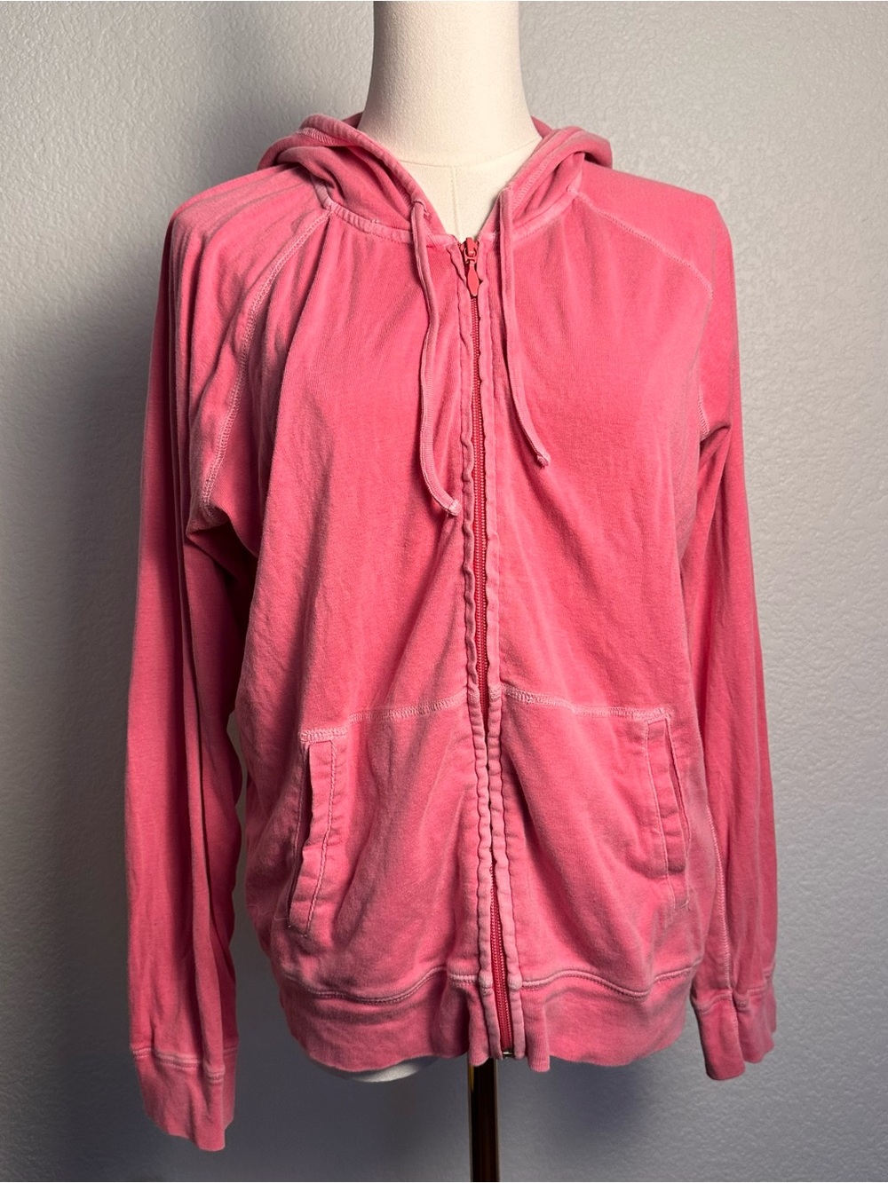 GAP Pink Hooded Zip Sweatshirt - Women's